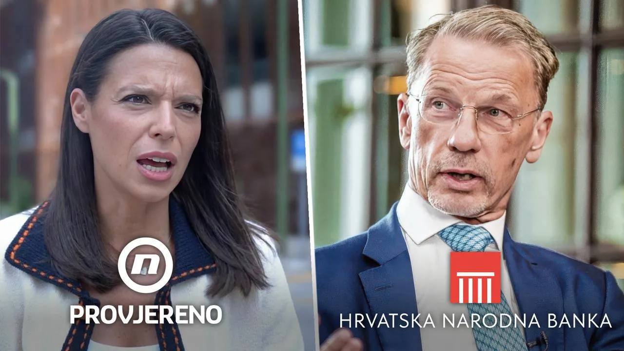 Ema Branica i Boris Vujčić u studiju HRT-a